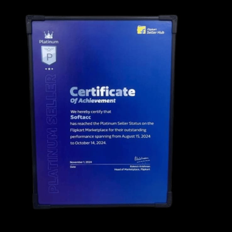 Flipkart Platinum Seller Certificate